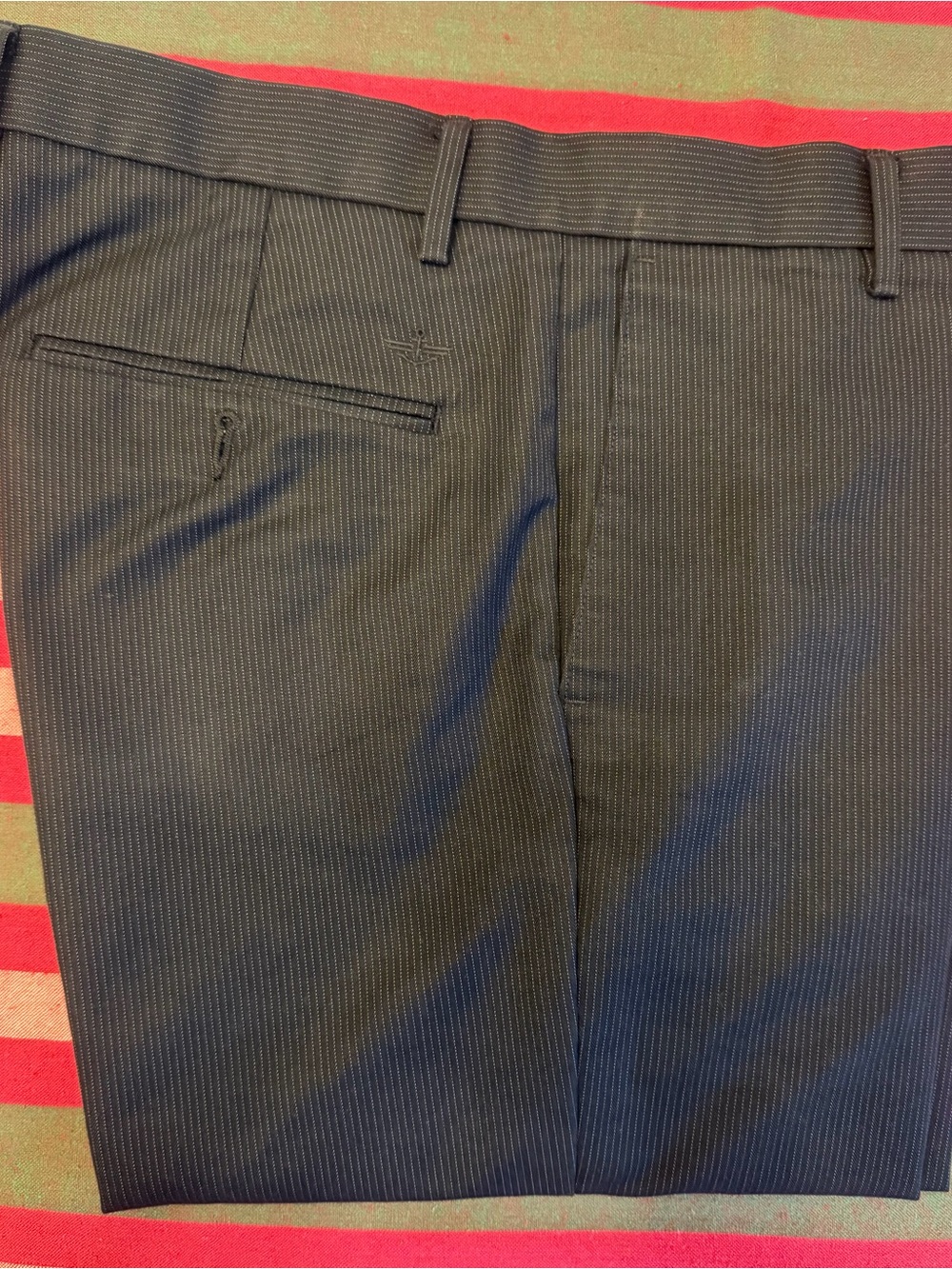 Dockers Men’s Pinstripe Dress Pants in Black